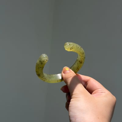 岫玉貓爪鐲584