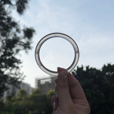 透體粉晶細圓條585