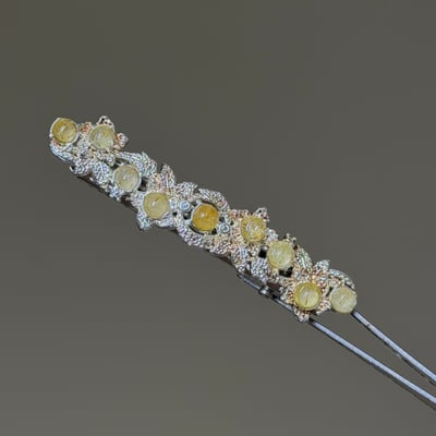 水晶鑲嵌髮夾 鴨嘴夾2