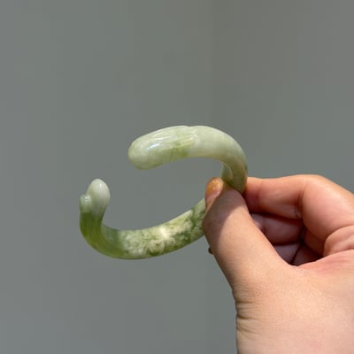 岫玉月兔鐲554
