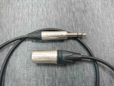 ★平衡音訊導線★[MOGAMI/2893]+[NEUTRIK/XLR公+XLR母+6.3mm TRS公]之組合4