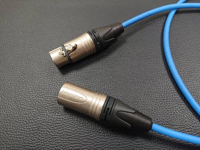 ★AES/EBU 110Ω數位平衡導線★[CANARE/DA202]+[NEUTRIK(鍍金)/XLR公+XLR母]2