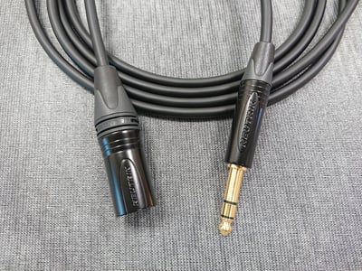 ★平衡音訊導線★[MOGAMI/2791]+[NEUTRIK鍍金/XLR公+XLR母+6.3mm TRS]之組合4