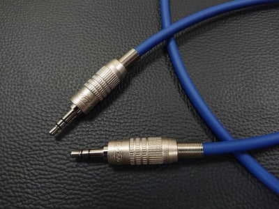 ★3.5mm連接導線★[MOGAMI/CANARE線材]+[CANARE/3.5mm TRS公+3.5mm TRS公]5