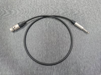 ★卡拉OK麥克風導線★[MOGAMI/2549]+[NEUTRIK(鍍金)/XLR母+6.3mm TS公]1