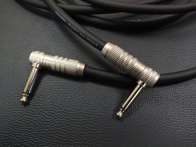 ★吉他/BASS導線★[MOGAMI/3368]+[CANARE/6.3mm TS-直頭+6.3mm TS-L頭]之組合6