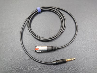 ★3.5(6.3)mm耳機延長導線★[CANARE線材]+[SREXACT/3.5(6.3)mm TRS公+6.3mm TRS母]4