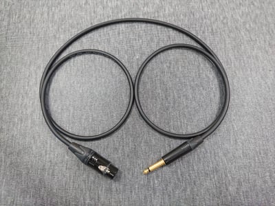★卡拉OK麥克風導線★[MOGAMI/2534]+[NEUTRIK(鍍金)/XLR母+6.3mm TS公]3