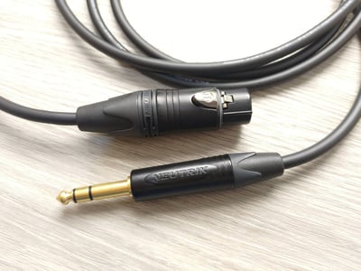 平衡音訊導線=[MOGAMI/2791]+[NEUTRIK鍍金/XLR公+XLR母+TRS]7