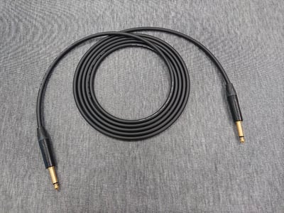 ★吉他/BASS導線★[MOGAMI/2524]+[NEUTRIK(鍍金)/6.3mm TS-直頭+6.3mm TS-L頭]之組合7