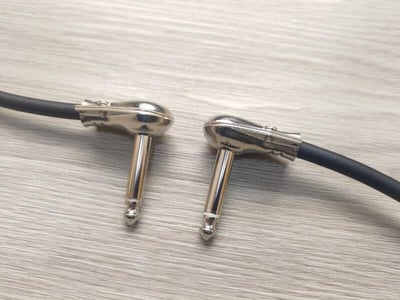 ★吉他/BASS短導線★[MOGAMI/2524]+[SREXACT/6.3mm TS-扁頭+6.3mm TS-扁頭]5