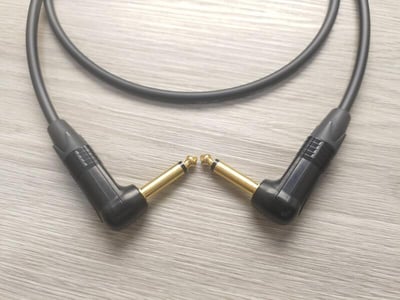 ★吉他/BASS短導線★[CANARE/GS-6]+[NEUTRIK(鍍金)/6.3mm TS-L頭+6.3mm TS-L頭]8