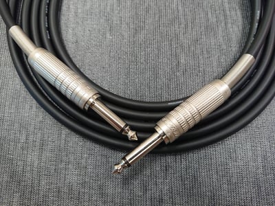 ★吉他/BASS導線★[MOGAMI/2524]+[CANARE/6.3mm TS-直頭+6.3mm TS-L頭]之組合2