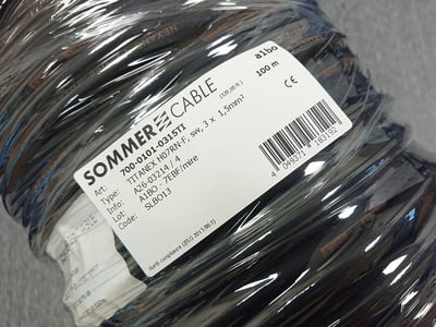★美規3P品字音響電源線★[SOMMER/Rubber Sleeve Cable Titanex ® 3x1.50mm²]4