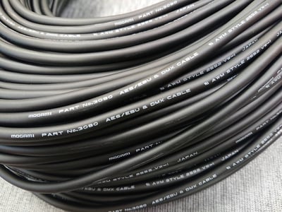 ★AES/EBU 110Ω數位平衡導線★[MOGAMI/3080]+[NEUTRIK(鍍金)/XLR公+XLR母]5