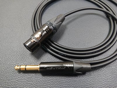 ★平衡音訊導線★[CANARE/L-2E5]+[NEUTRIK鍍金/XLR公+XLR母+6.3mm TRS公]之組合6