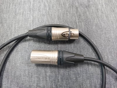 ★平衡音訊導線★[MOGAMI/2893]+[NEUTRIK/XLR公+XLR母+6.3mm TRS公]之組合2
