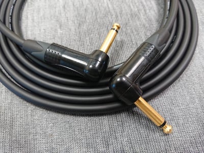 ★吉他/BASS導線★[MOGAMI/2524]+[NEUTRIK(鍍金)/6.3mm TS-直頭+6.3mm TS-L頭]之組合12