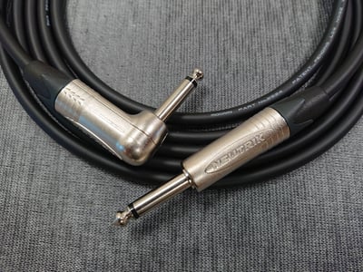 ★吉他/BASS導線★[MOGAMI/2524]+[NEUTRIK(鍍金)/6.3mm TS-直頭+6.3mm TS-L頭]之組合4