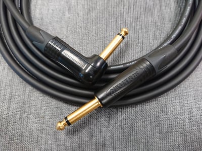 ★吉他/BASS導線★[MOGAMI/2524]+[NEUTRIK(鍍金)/6.3mm TS-直頭+6.3mm TS-L頭]之組合10