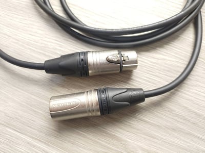 平衡麥克風導線=[MOGAMI/2791]+[NEUTRIK/XLR公+XLR母]3