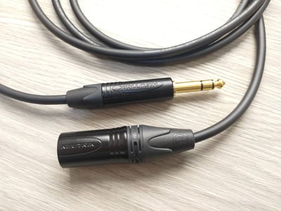 平衡音訊導線=[MOGAMI/2791]+[NEUTRIK鍍金/XLR公+XLR母+TRS]6