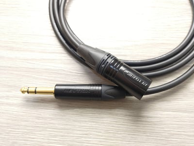 平衡麥克風導線=[CANARE/L-2E5]+[NEUTRIK/XLR公+XLR母]6