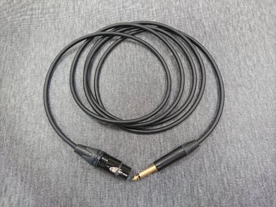 ★卡拉OK麥克風導線★[MOGAMI/2791]+[NEUTRIK(鍍金)/XLR母+6.3mm TS公]3