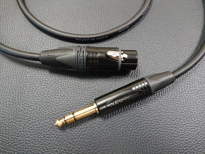 ★平衡音訊導線★[CANARE/L-2T2S]+[NEUTRIK鍍金/XLR公+XLR母+6.3mm TRS公]之組合6