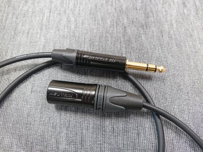 ★平衡音訊導線★[MOGAMI/2893]+[NEUTRIK鍍金/XLR公+XLR母+6.3mm TRS公]之組合4