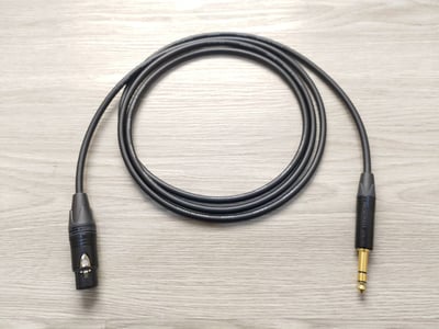 平衡麥克風導線=[CANARE/L-2E5]+[NEUTRIK/XLR公+XLR母]3