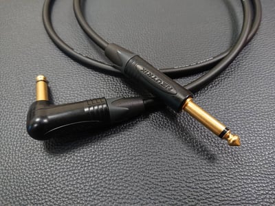 ★吉他/BASS導線★[CANARE/GS-6]+[NEUTRIK(鍍金)/6.3mm TS-直頭+6.3mm TS-L頭]之組合10