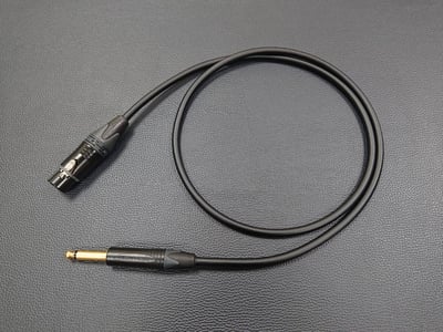 ★卡拉OK麥克風導線★[CANARE/L-2T2S]+[NEUTRIK(鍍金)/XLR母+6.3mm TS公]3