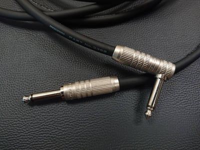 ★吉他/BASS導線★[MOGAMI/3368]+[CANARE/6.3mm TS-直頭+6.3mm TS-L頭]之組合4