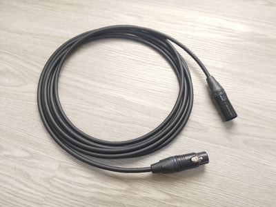 平衡麥克風導線=[MOGAMI/2534]+[NEUTRIK/XLR公+XLR母]2