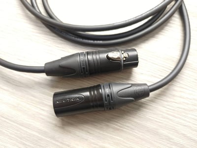 平衡音訊導線=[MOGAMI/2791]+[NEUTRIK鍍金/XLR公+XLR母+TRS]5