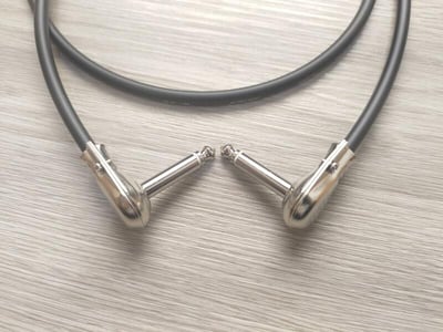 ★吉他/BASS短導線★[CANARE/GS-6]+[SREXACT/6.3mm TS-扁頭+6.3mm TS-扁頭]5