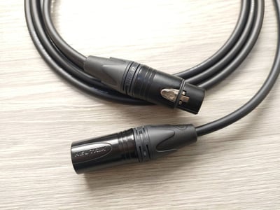 平衡音訊導線=[CANARE/L-2T2S]+[NEUTRIK鍍金/XLR公+XLR母+TRS]5