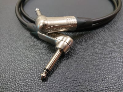 ★吉他/BASS導線★[CANARE/GS-6]+[NEUTRIK(鍍金)/6.3mm TS-直頭+6.3mm TS-L頭]之組合6