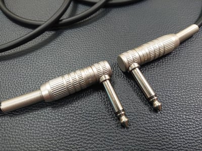 ★吉他/BASS導線★[CANARE/GS-6]+[CANARE/6.3mm TS-直頭+6.3mm TS-L頭]之組合6