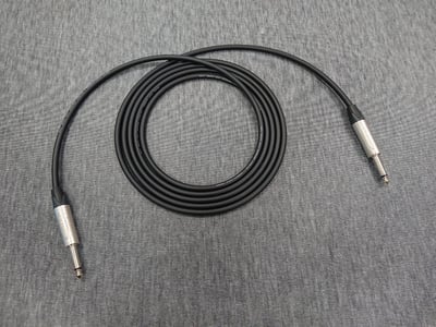 ★吉他/BASS導線★[MOGAMI/2524]+[NEUTRIK(鍍金)/6.3mm TS-直頭+6.3mm TS-L頭]之組合1