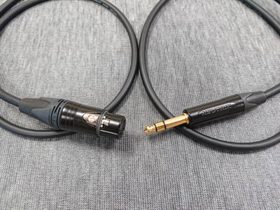 ★平衡音訊導線★[MOGAMI/2534]+[NEUTRIK鍍金/XLR公+XLR母+6.3mm TRS公]之組合6