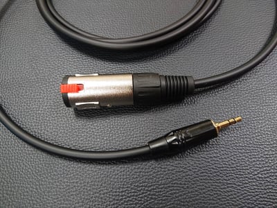 ★3.5(6.3)mm耳機延長導線★[CANARE線材]+[SREXACT/3.5(6.3)mm TRS公+6.3mm TRS母]2