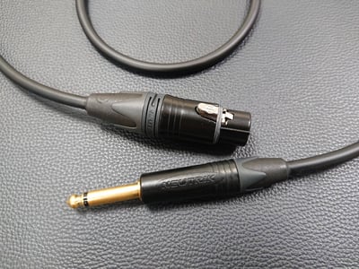★卡拉OK麥克風導線★[CANARE/L-4E6S]+[NEUTRIK(鍍金)/XLR母+6.3mm TS公]4