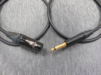 ★卡拉OK麥克風導線★[MOGAMI/2534]+[NEUTRIK(鍍金)/XLR母+6.3mm TS公]4