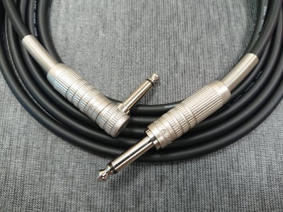 ★吉他/BASS導線★[MOGAMI/2524]+[CANARE/6.3mm TS-直頭+6.3mm TS-L頭]之組合4