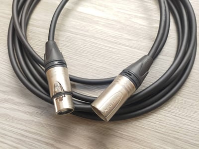 平衡麥克風導線=[MOGAMI/2534]+[NEUTRIK/XLR公+XLR母]3