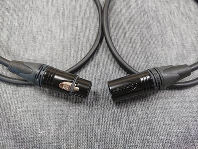 ★平衡音訊導線★[MOGAMI/2534]+[NEUTRIK鍍金/XLR公+XLR母+6.3mm TRS公]之組合2