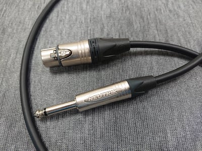 ★卡拉OK麥克風導線★[MOGAMI/2549]+[NEUTRIK(鍍金)/XLR母+6.3mm TS公]2