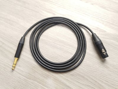 平衡音訊導線=[MOGAMI/2791]+[NEUTRIK鍍金/XLR公+XLR母+TRS]3